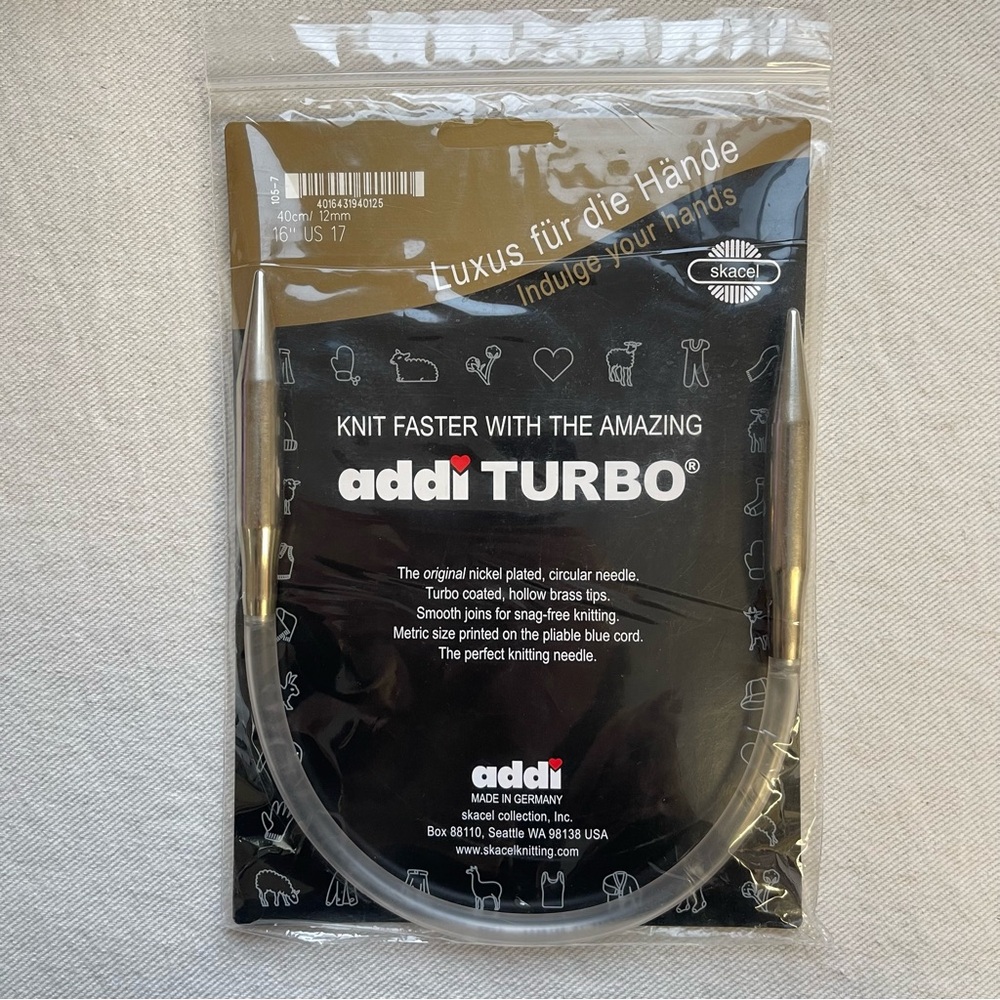 Addi Turbo Circular Knitting Needles 40cm 12.00 mm